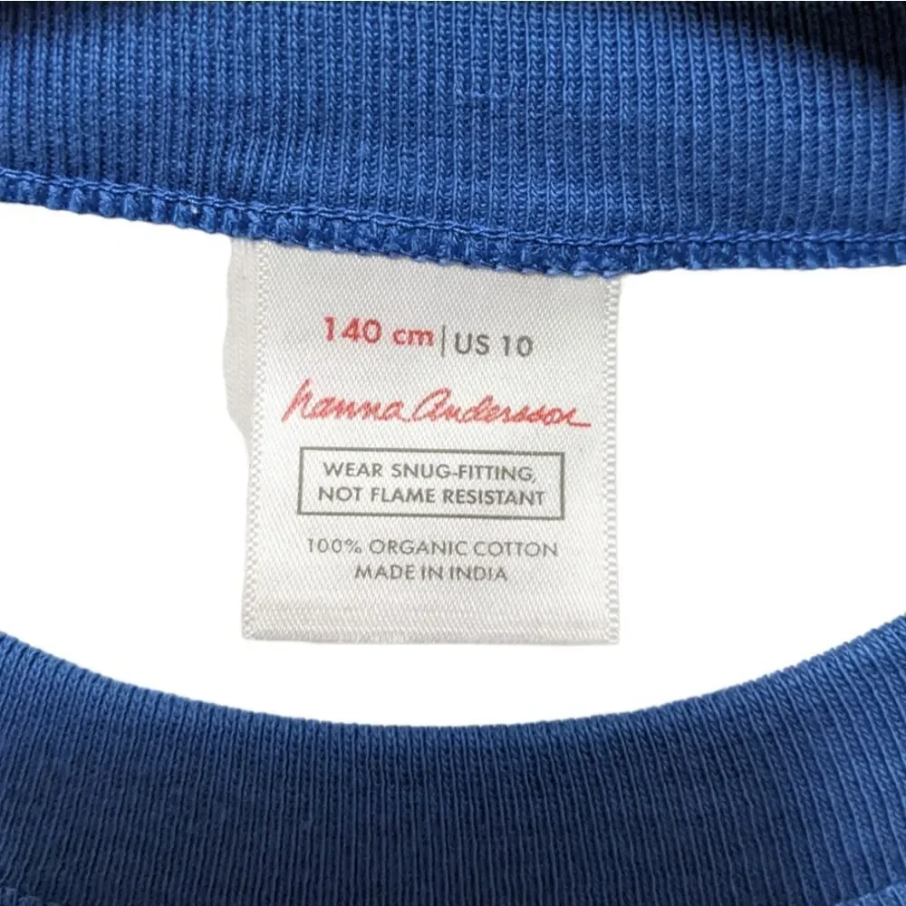 NWT HANNA ANDERSSON Big Smile Shark Long John Pajamas